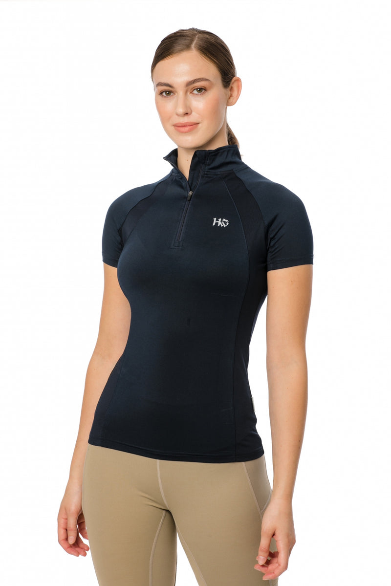 Horseware Ladies Aveen Half Zip Technical Short Sleeve Top