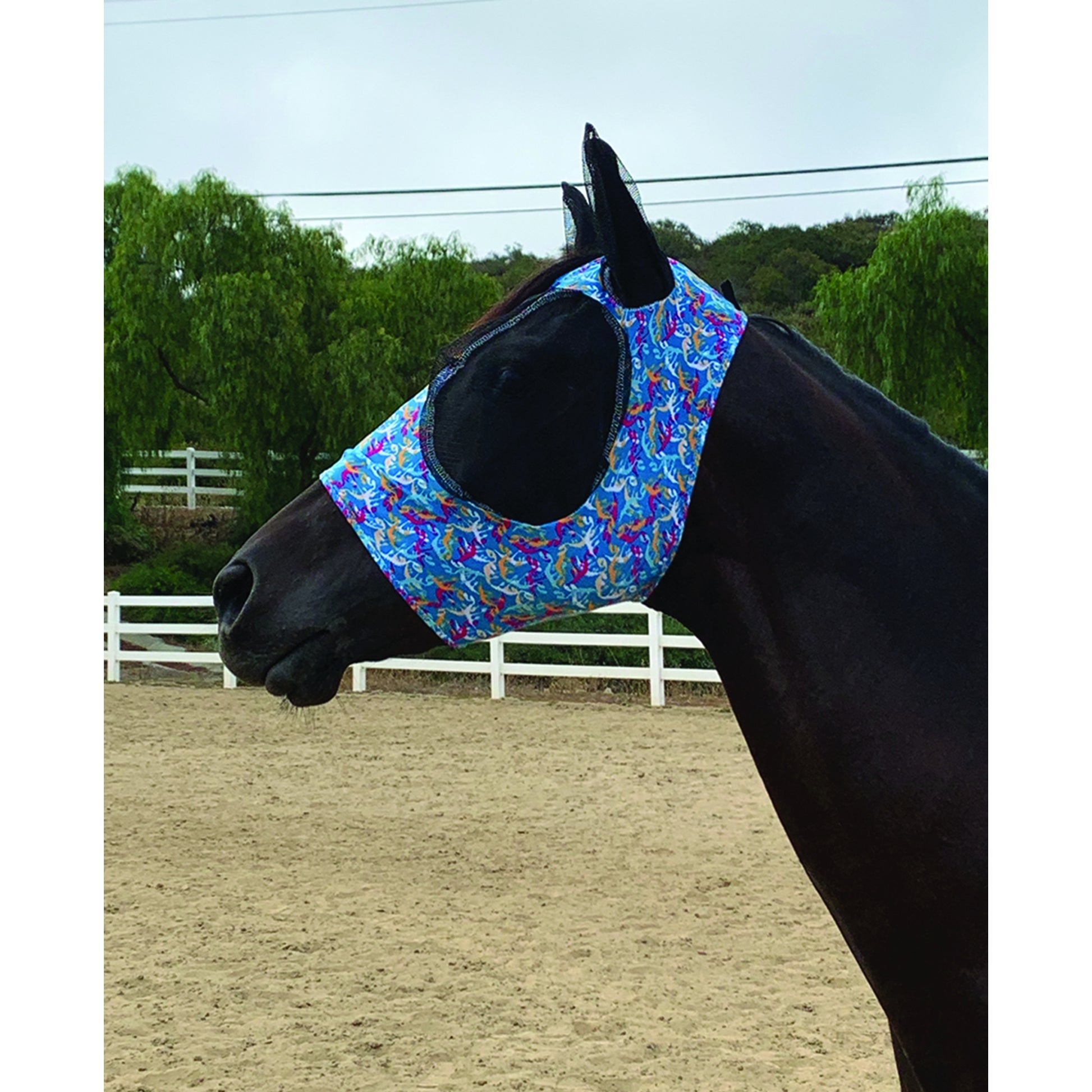 Prof Choice Comfort Fit Lycra Fly Mask - Prints