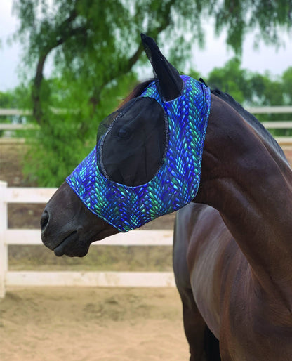 Prof Choice Comfort Fit Lycra Fly Mask - Prints