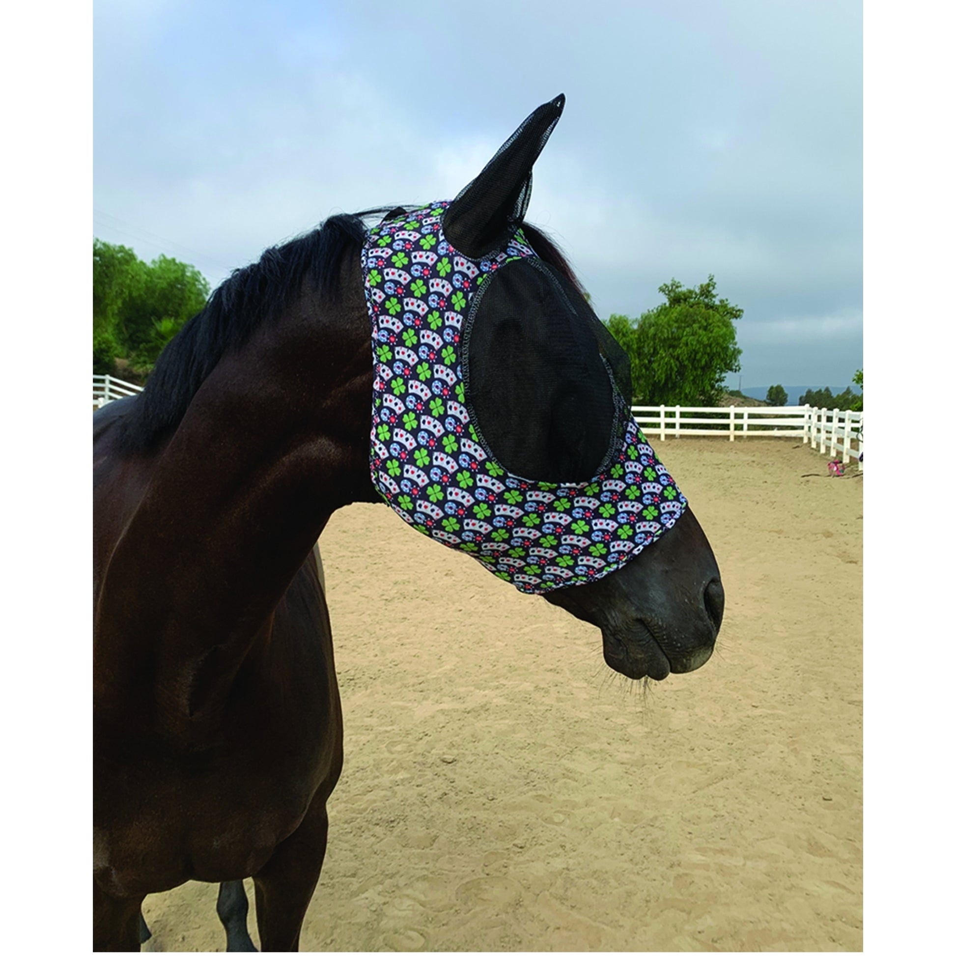 Prof Choice Comfort Fit Lycra Fly Mask - Prints