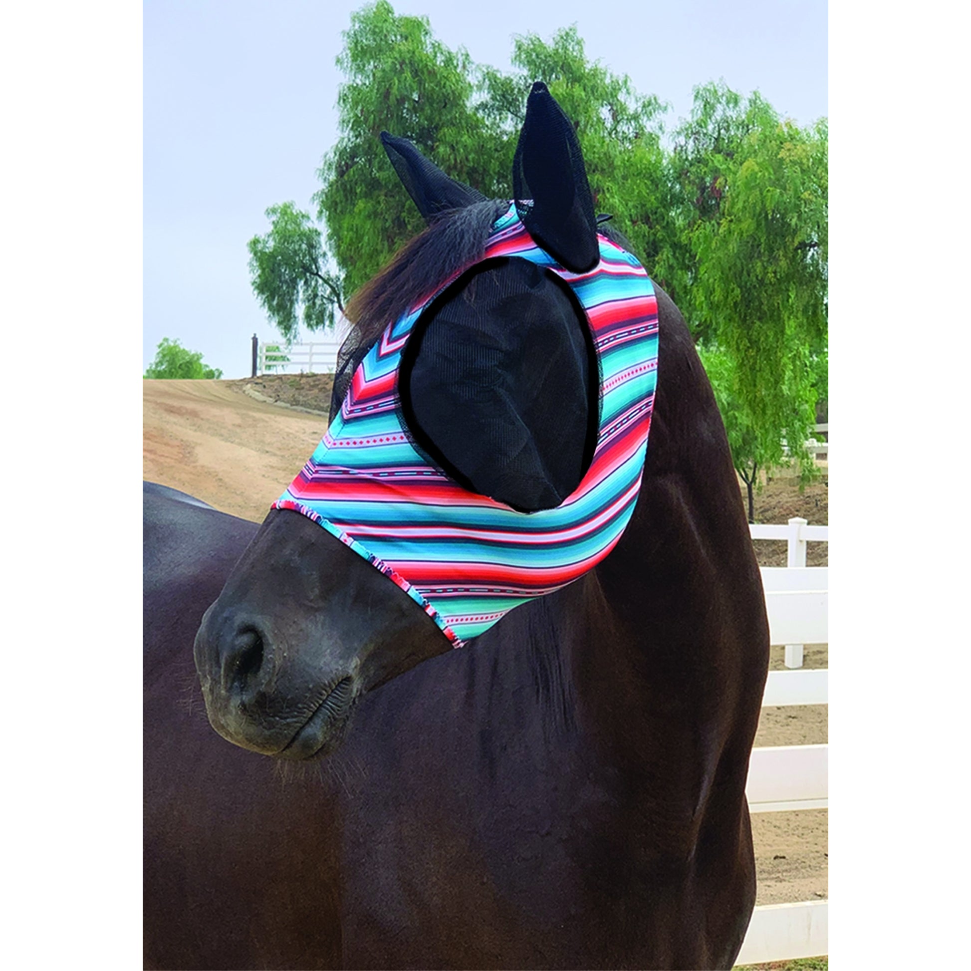 Prof Choice Comfort Fit Lycra Fly Mask - Prints