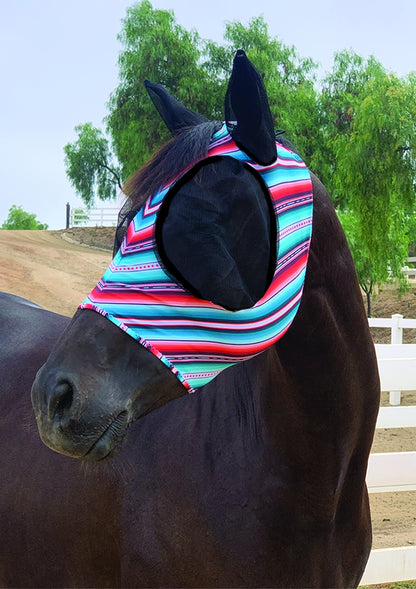 Prof Choice Comfort Fit Lycra Fly Mask - Prints