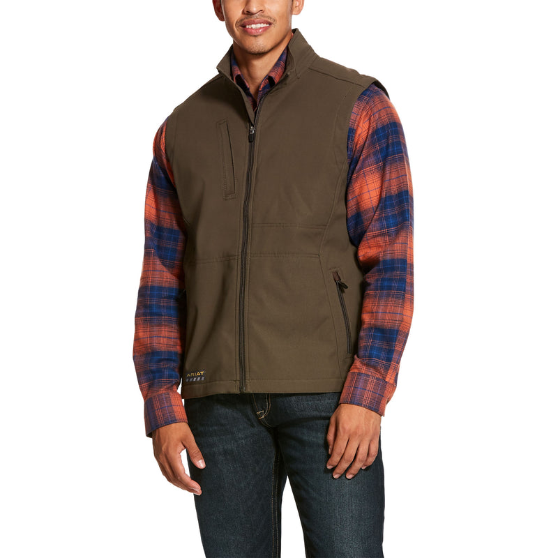 Ariat Mens Rebar Stretch Canvas Softshell Vest
