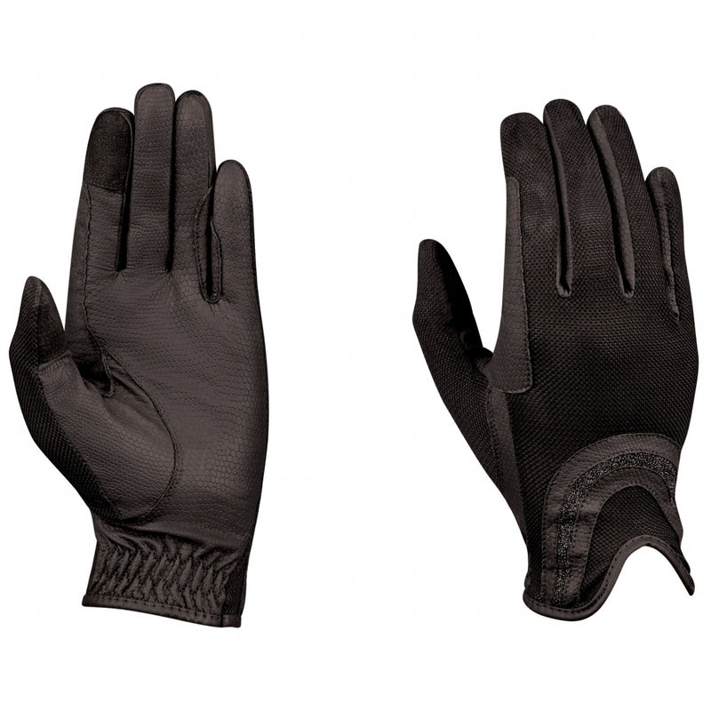 Dublin Pull-On Glitter Mesh Back Riding Gloves