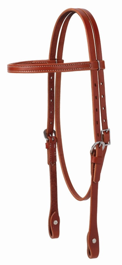 Weaver Skirting Leather Browband Headstall