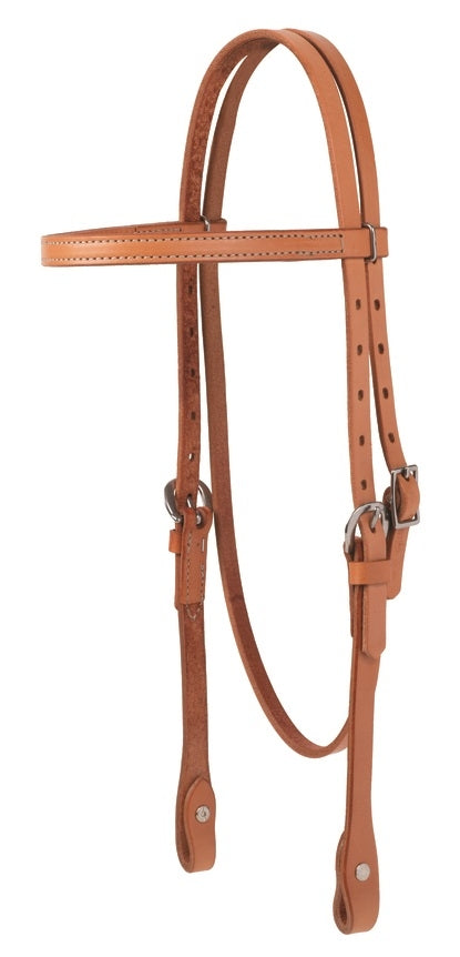 Weaver Skirting Leather Browband Headstall