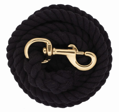 Weaver Leather 8' Cotton Lead Rope withBrass Plated 225 Snap