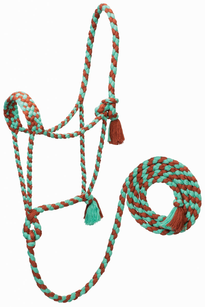 Weaver EcoLuxe Braided Rope Halter with 8' Lead