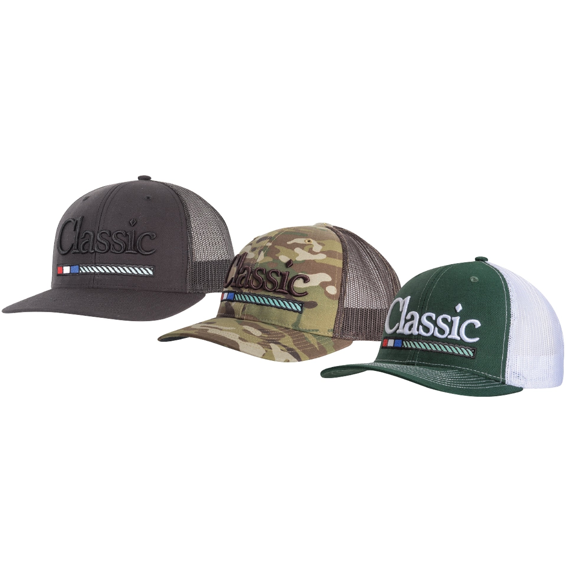 Classic Rope Mens Snapback Mesh Cap with Large 3D Embroidered Patch Logo