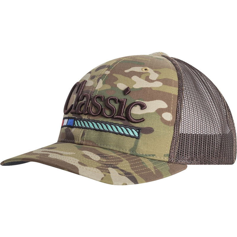 Classic Rope Mens Snapback Mesh Cap with Large 3D Embroidered Patch Logo