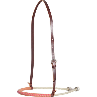 Martin Saddlery Single Rope Noseband with Leather Covered Lace