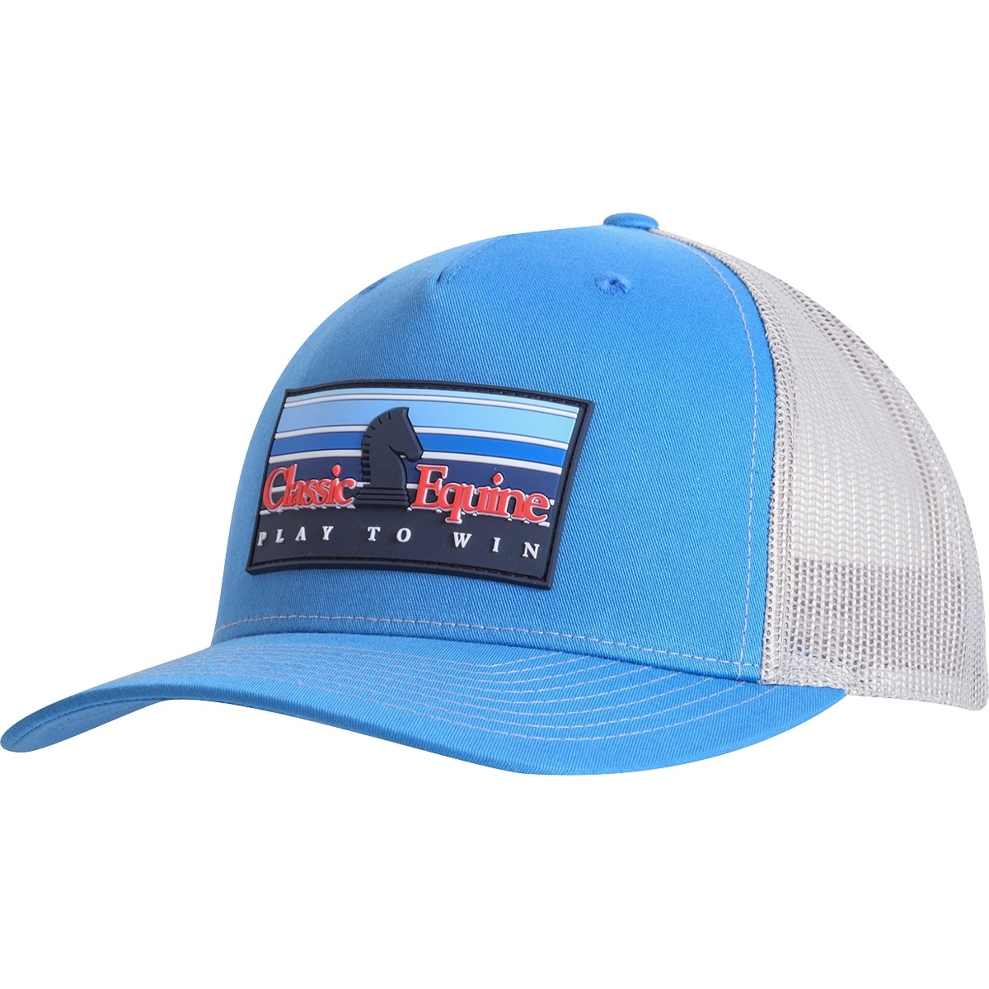 Classic Equine Mens Snapback Mesh Cap with Rubber Patch Logo