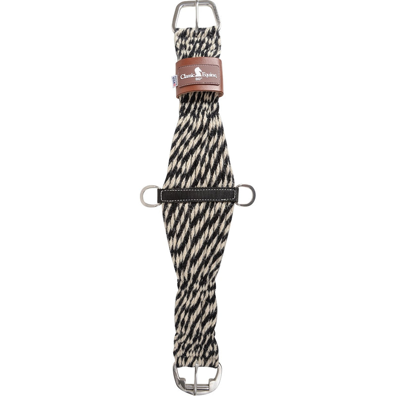 Classic Equine 27-Strand 100% Dyed Mohair Cinch with Leather Center