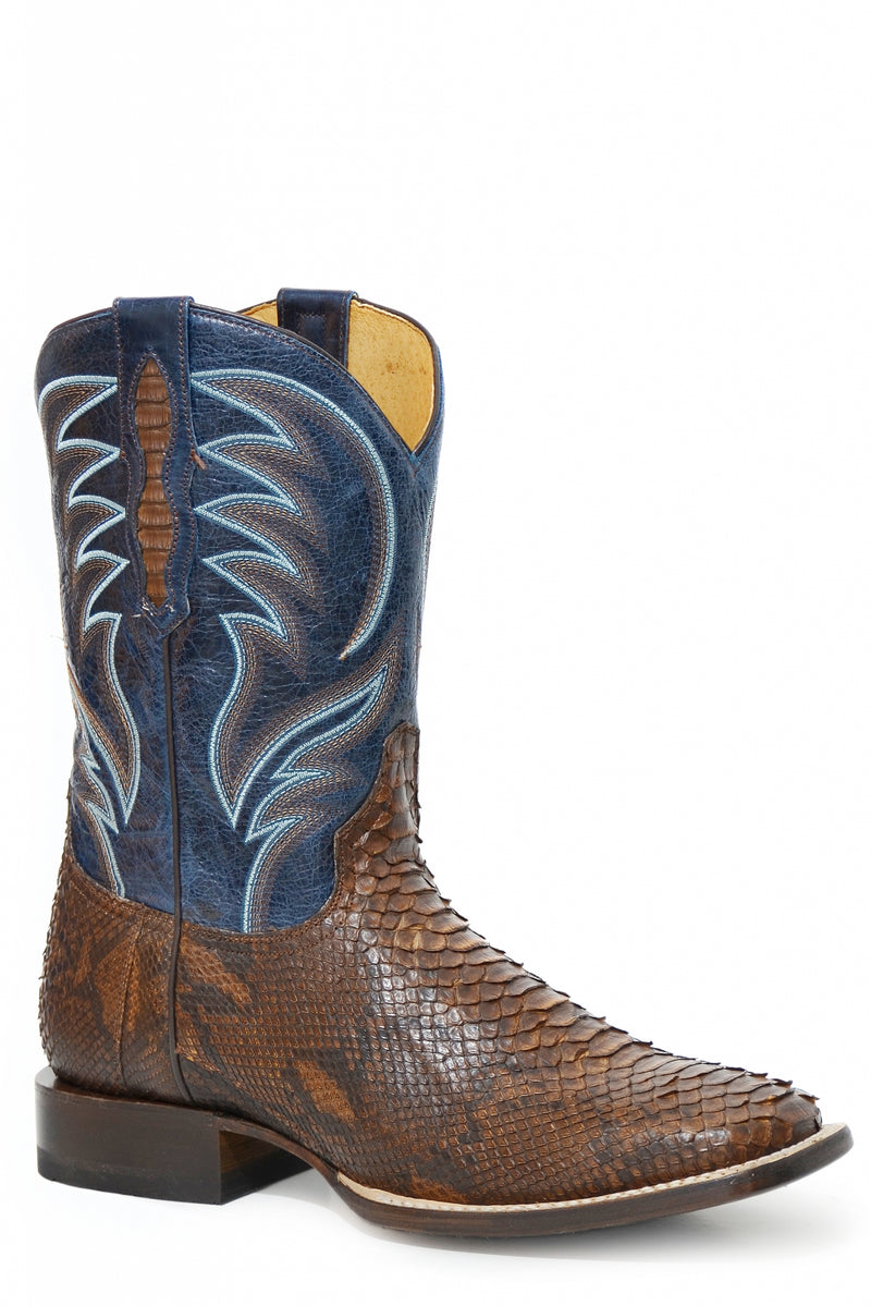 Roper Mens Backcut Python Western Boots