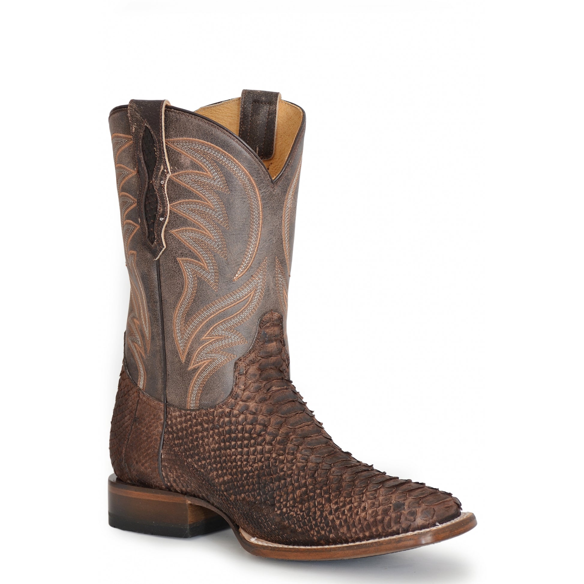 Roper Mens Backcut Python Western Boots