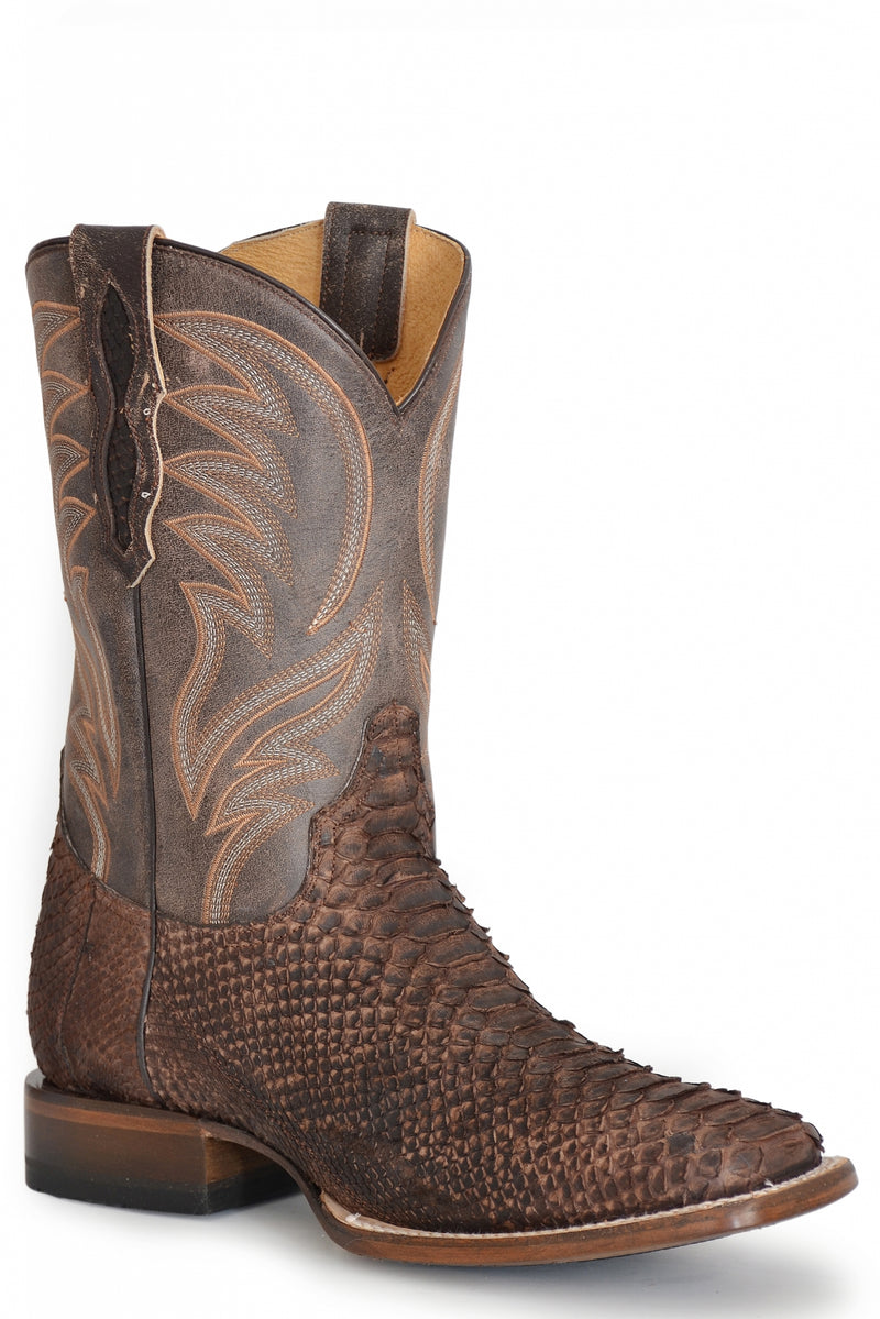 Roper Mens Backcut Python Western Boots