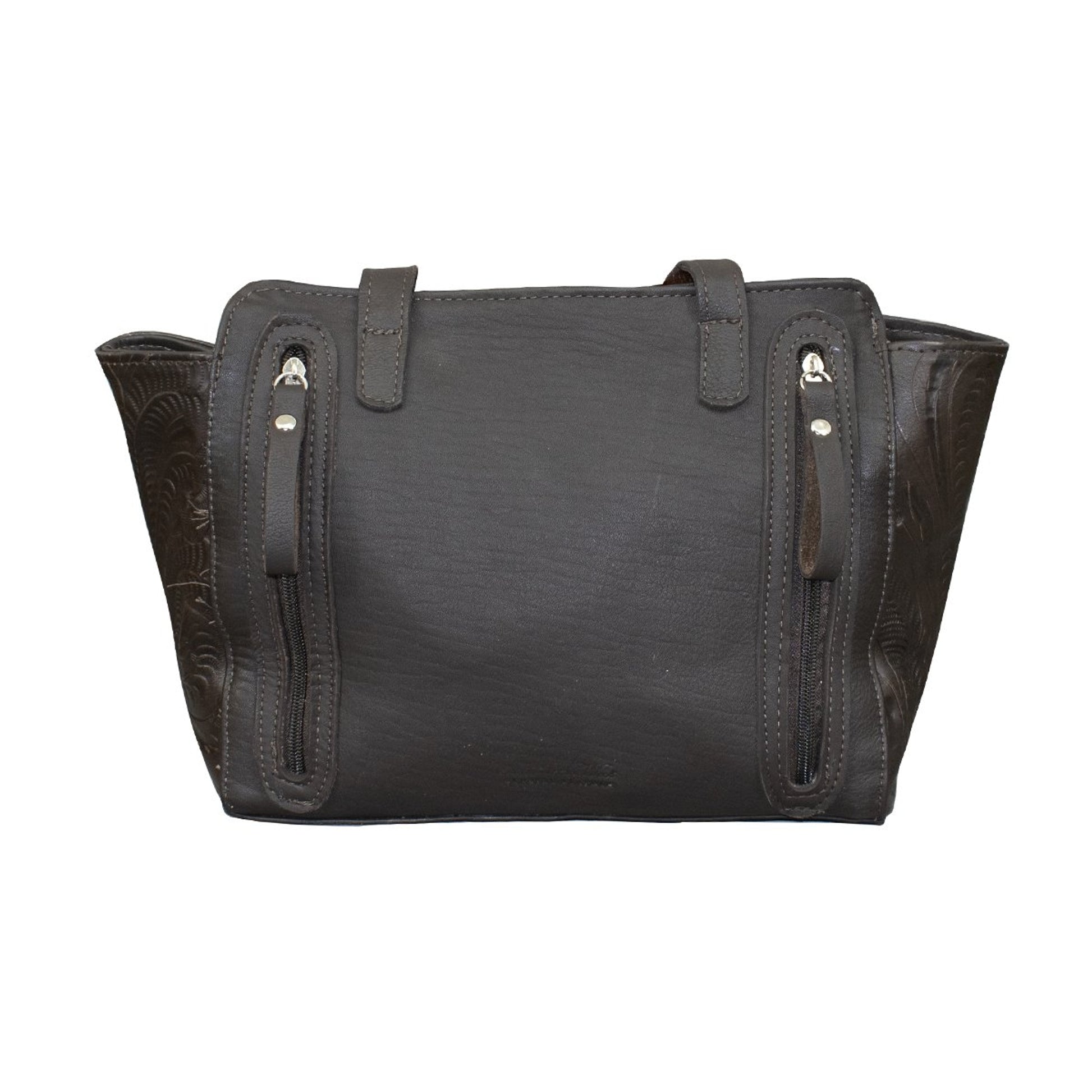 American West Zip Top Conceal Carry Satchel Tote - Pony Hair