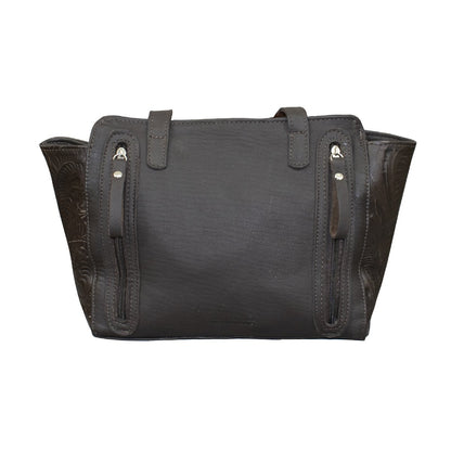 American West Zip Top Conceal Carry Satchel Tote - Pony Hair