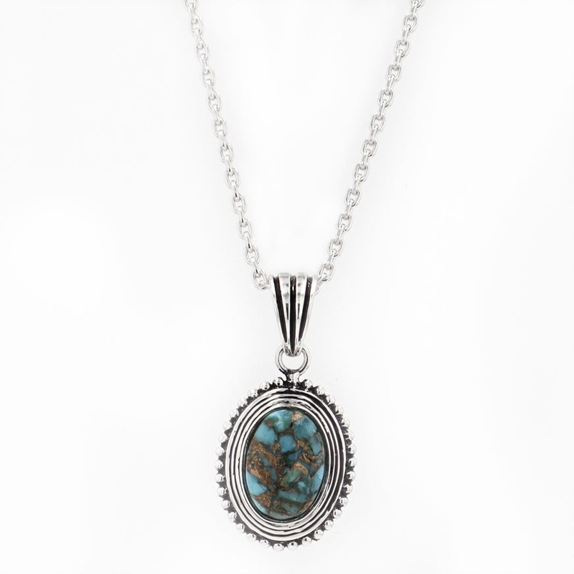 Montana Silversmiths Sterling Copper Turquoise Necklace