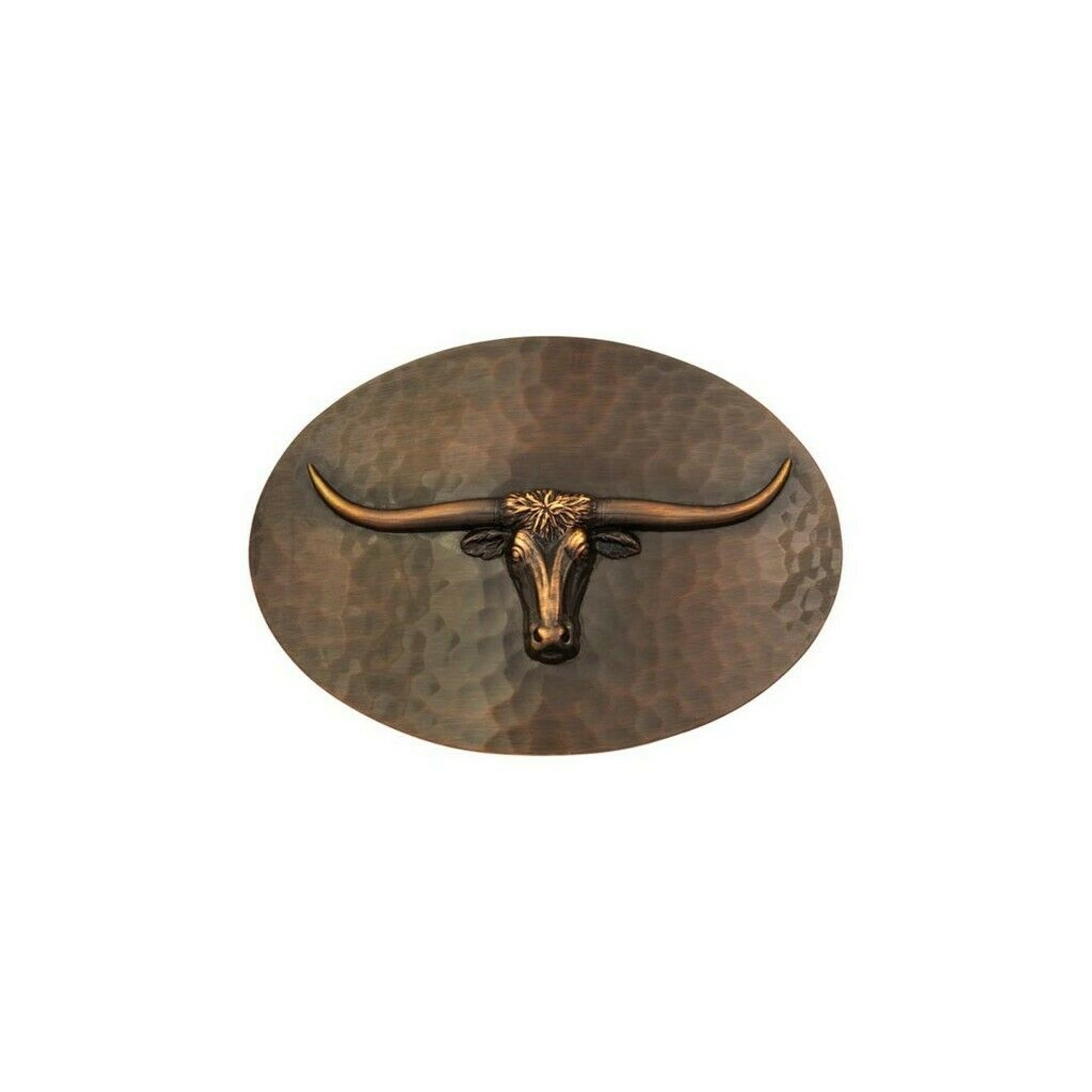Montana Silversmiths Cascade Hammered Small Longhorn Belt Buckle