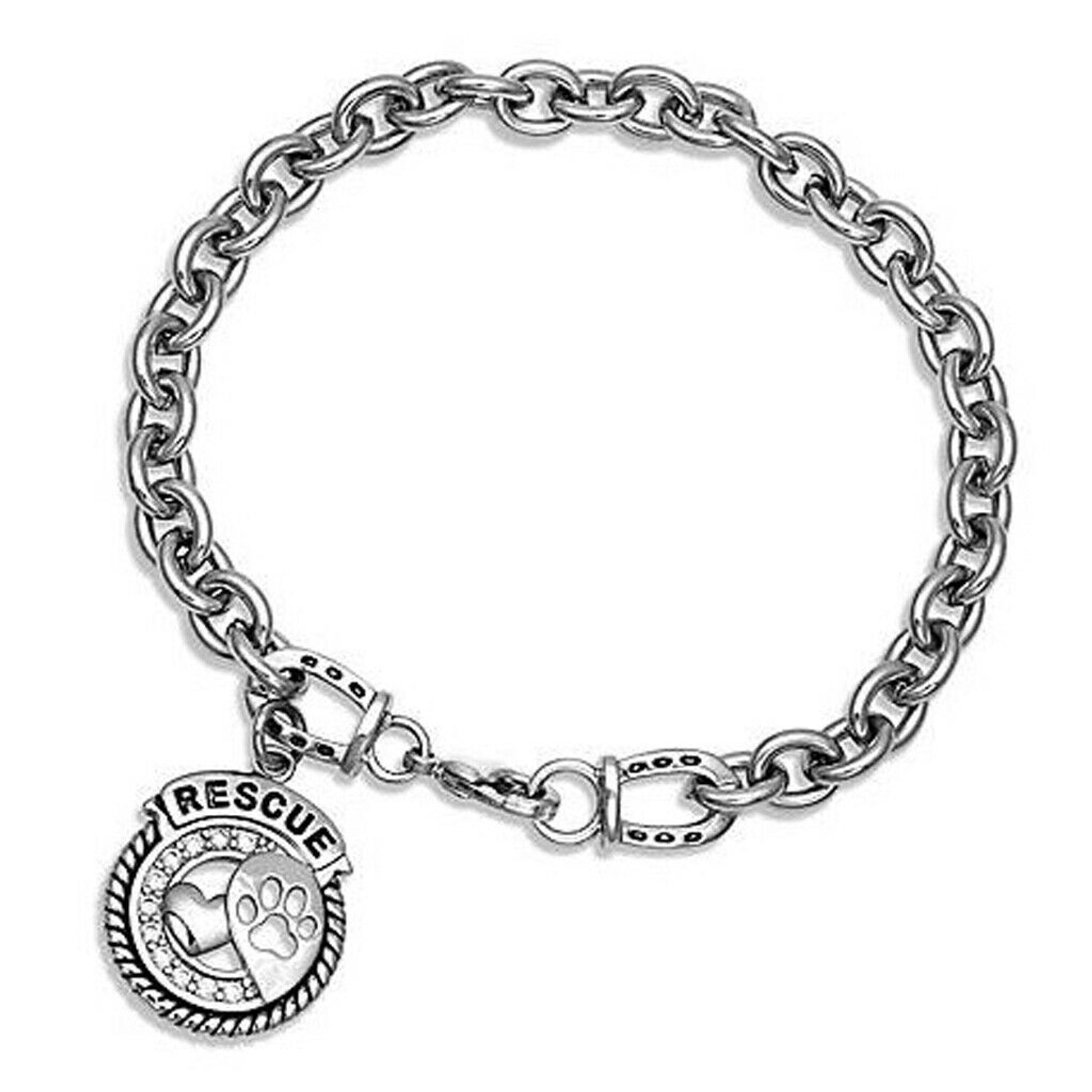 Montana Silversmiths Happy Tails Rescue Paw Charm Bracelet