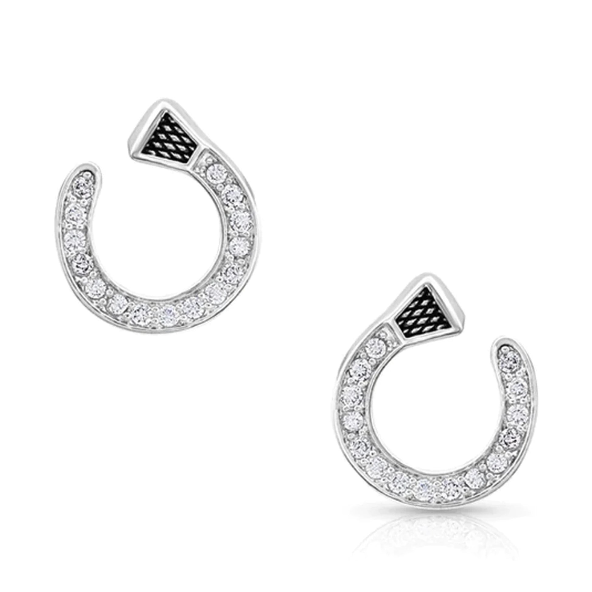 Montana Silversmiths Star Lights Horseshoe Nail Earrings