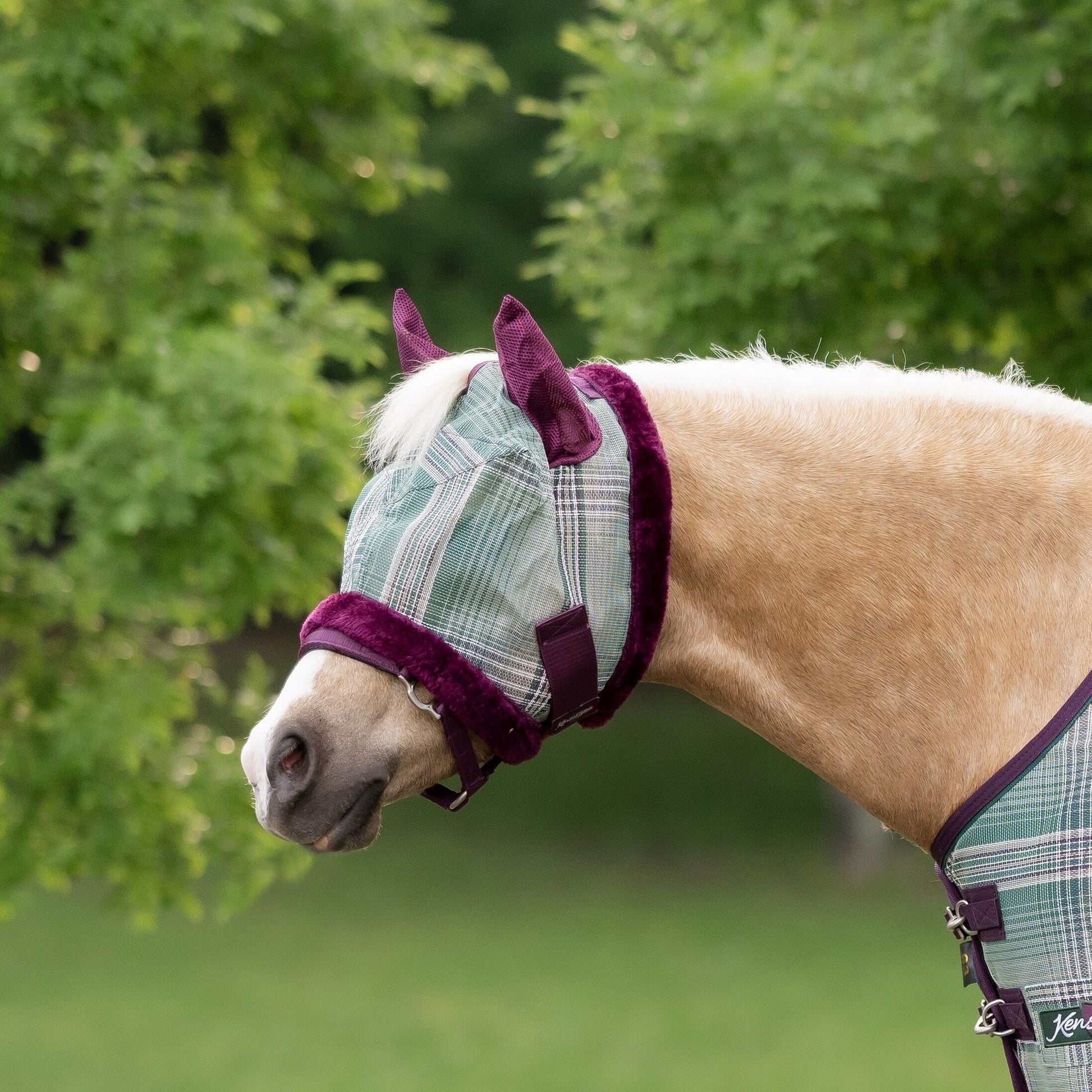 Kensington UV Pony Fly Mask with Fleece Trim & Ears