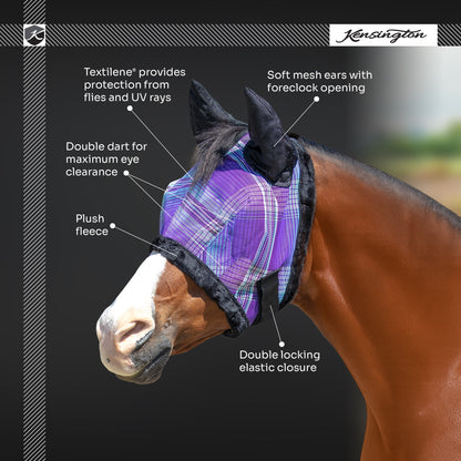 Kensington UV Fleece Fly Mask with Ears & Forelock