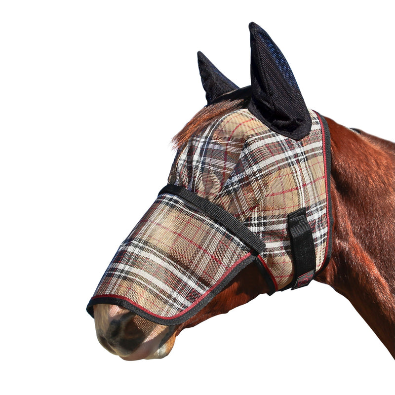 Kensington Fleece Fly Mask with Nose, Dual Ears & Forelock