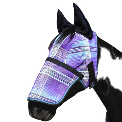 Kensington Fleece Fly Mask with Nose, Dual Ears & Forelock