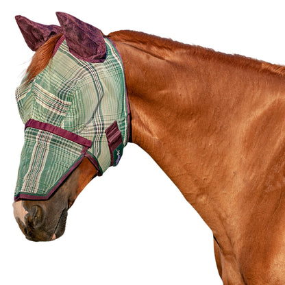 Kensington Fleece Fly Mask with Nose, Dual Ears & Forelock