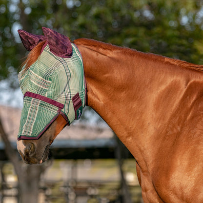 Kensington Fleece Fly Mask with Nose, Dual Ears & Forelock
