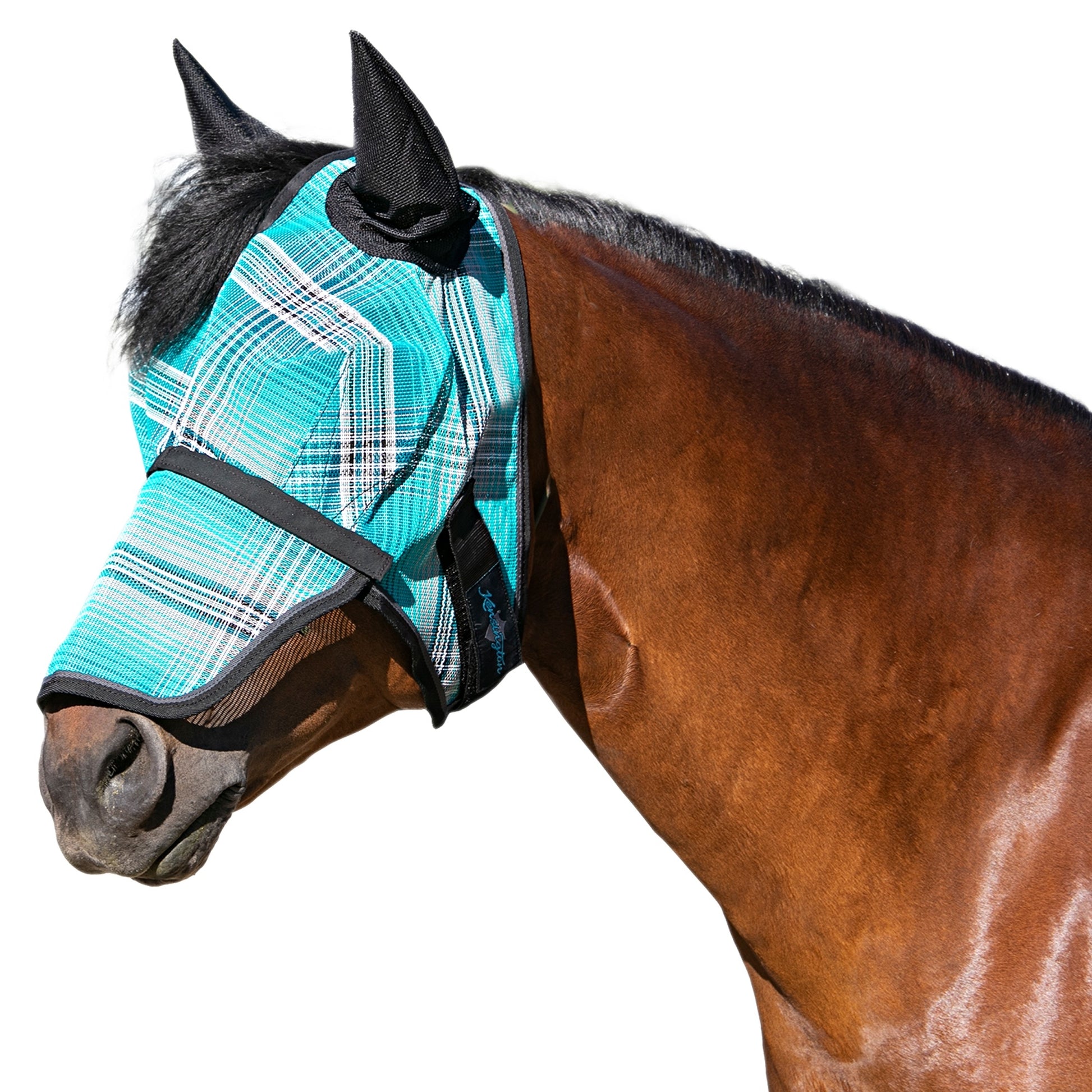Kensington Fleece Fly Mask with Nose, Dual Ears & Forelock
