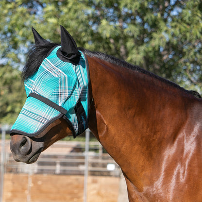 Kensington Fleece Fly Mask with Nose, Dual Ears & Forelock