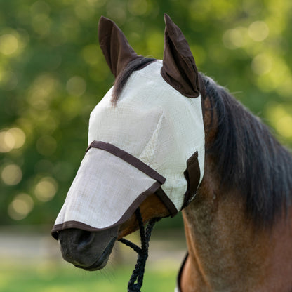 Kensington Fleece Fly Mask with Nose, Dual Ears & Forelock