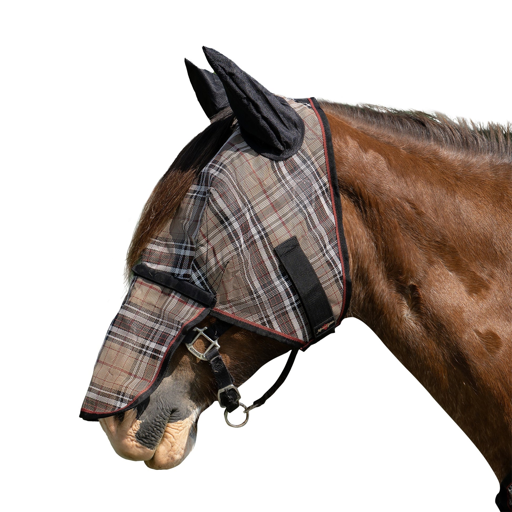 Kensington Fleece Fly Mask with Nose, Dual Ears & Forelock