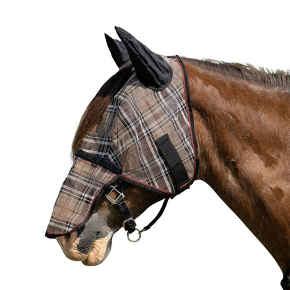 Kensington Fleece Fly Mask with Nose, Dual Ears & Forelock