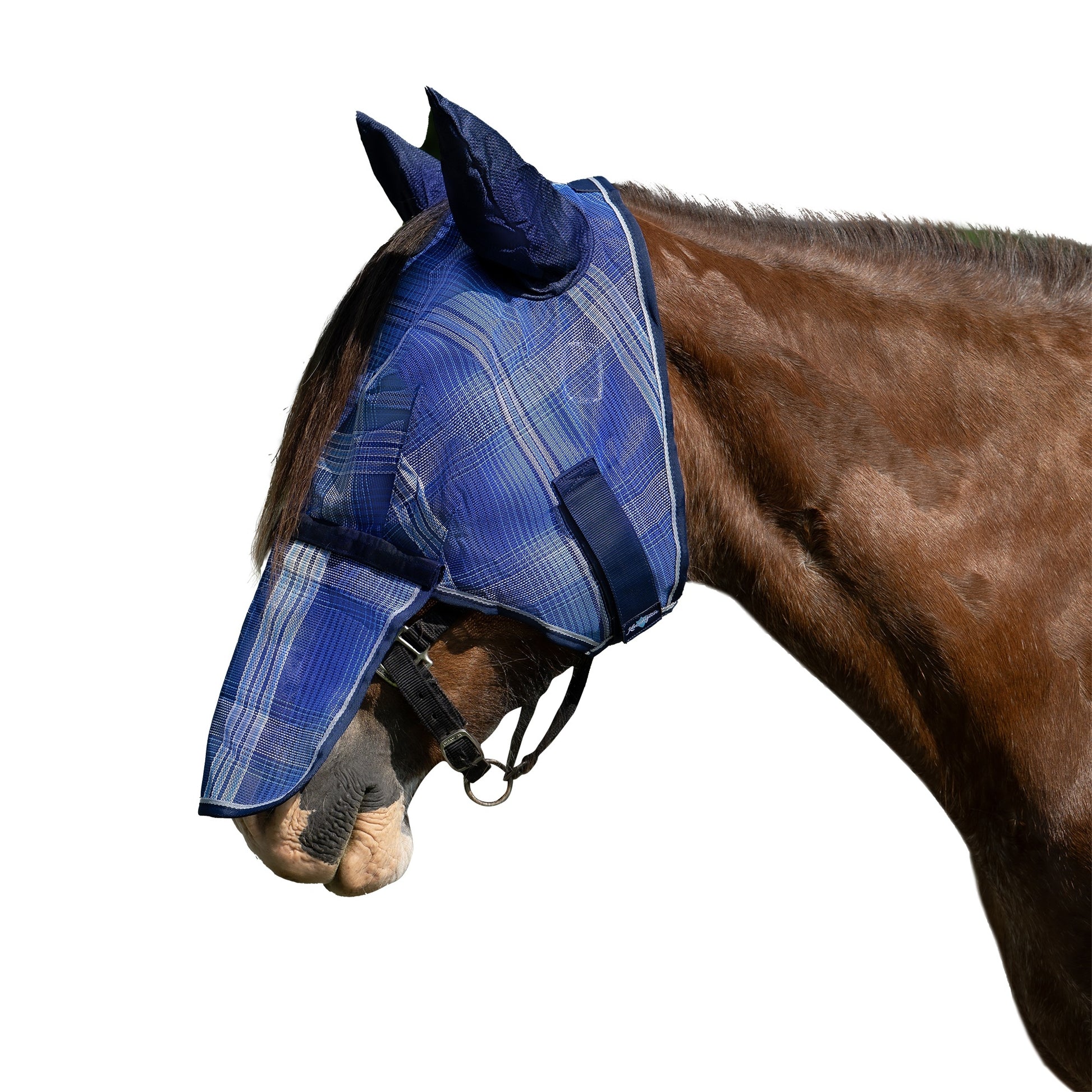 Kensington Fleece Fly Mask with Nose, Dual Ears & Forelock