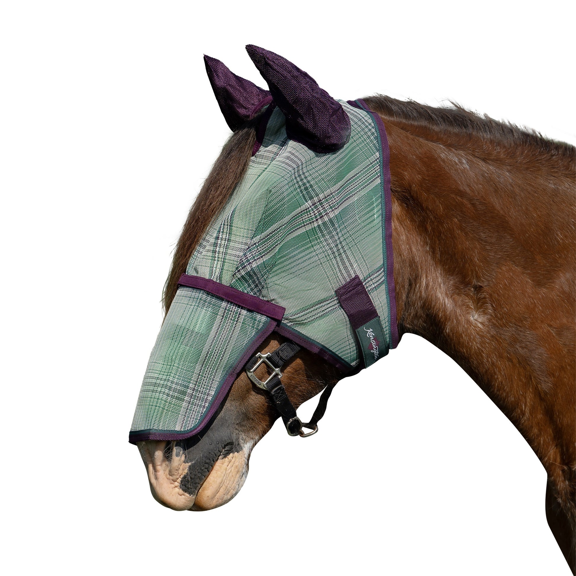 Kensington Fleece Fly Mask with Nose, Dual Ears & Forelock