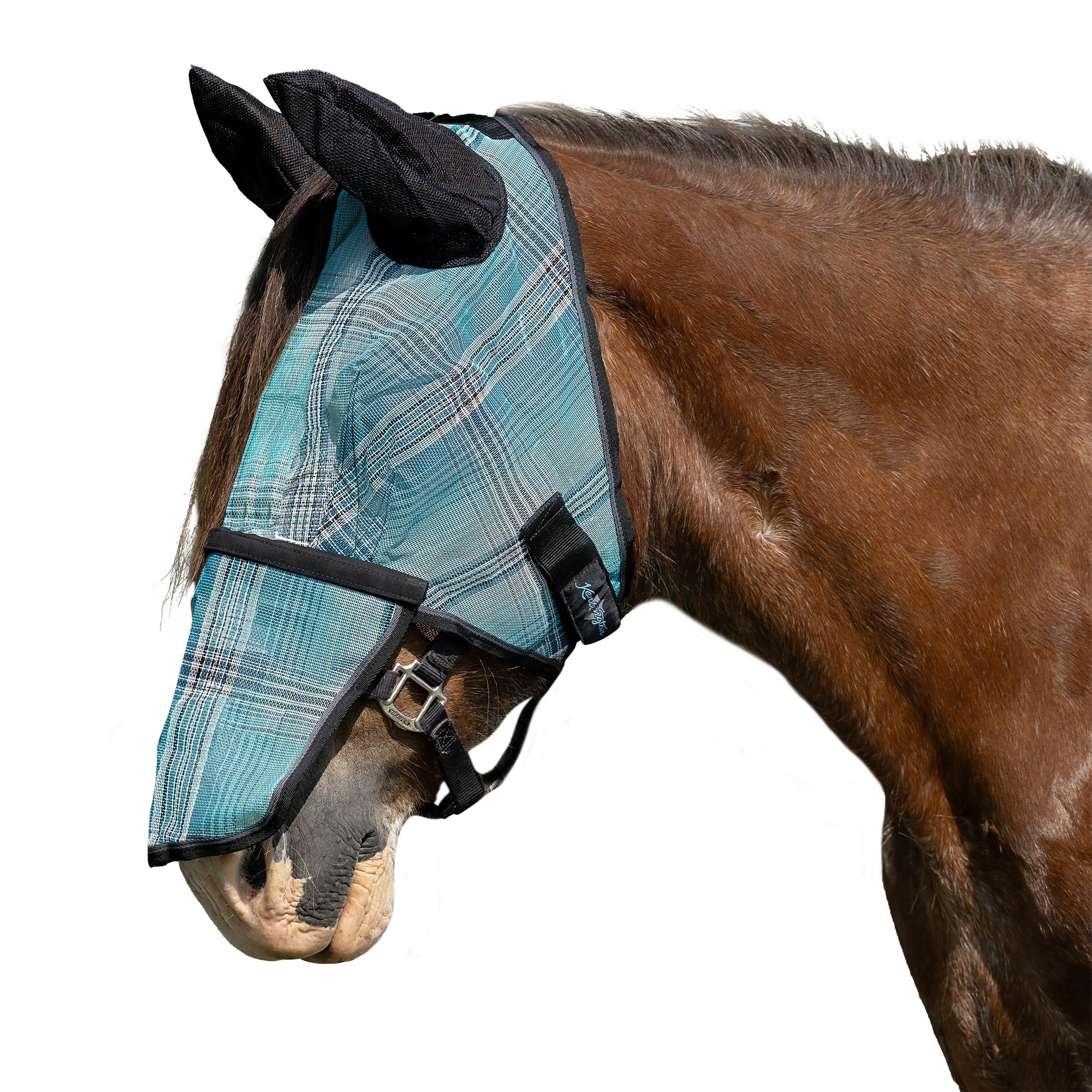 Kensington Fleece Fly Mask with Nose, Dual Ears & Forelock