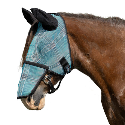 Kensington Fleece Fly Mask with Nose, Dual Ears & Forelock