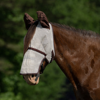 Kensington Fleece Fly Mask with Nose, Dual Ears & Forelock