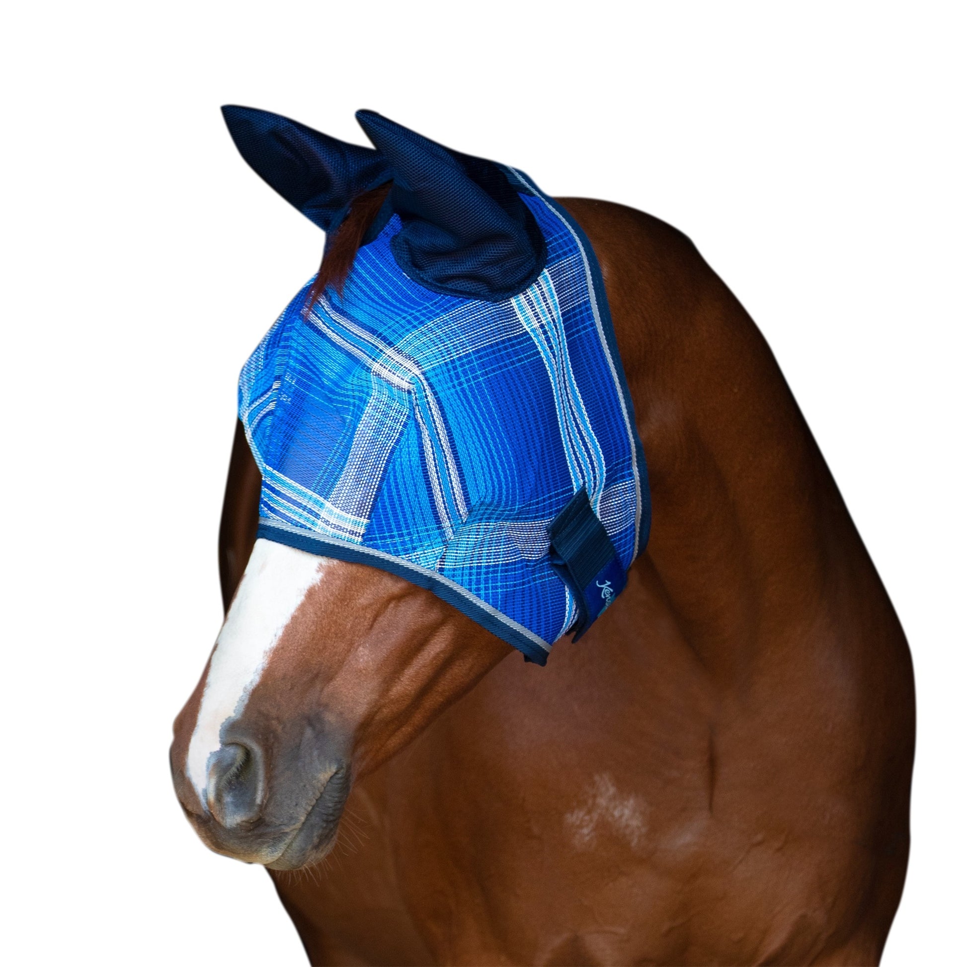 Kensington Web Trim Fly Mask with Ears & Forelock