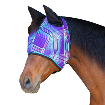 Kensington Web Trim Fly Mask with Ears & Forelock
