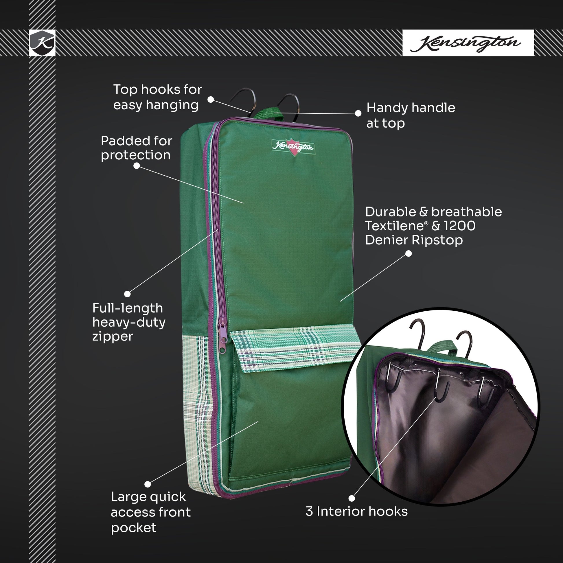 Kensington Padded Halter & Bridle Bag with Hooks