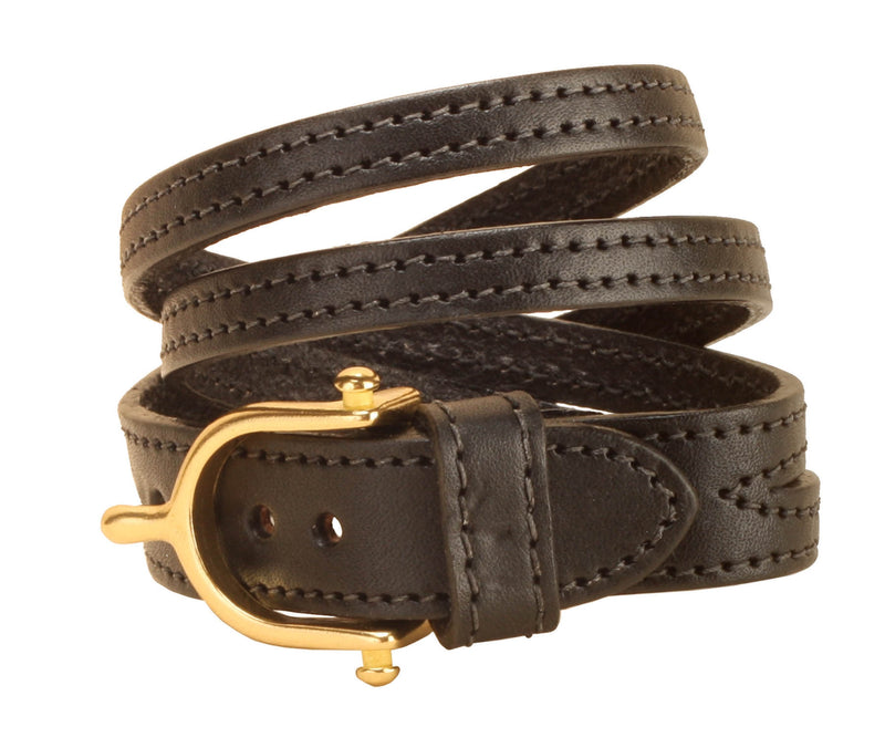 Tory Leather Split Twist Bracelet With Brass Spur Buckle