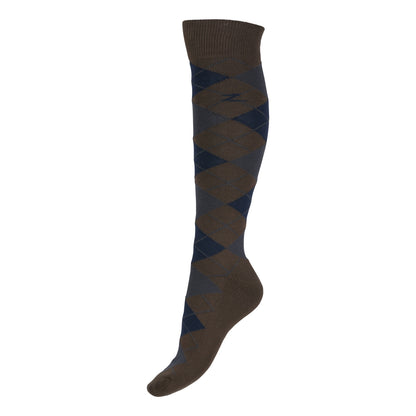 Horze Ladies Alana Checked Winter Socks