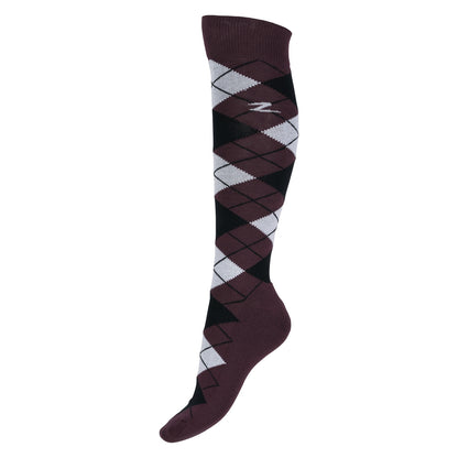 Horze Ladies Alana Checked Winter Socks