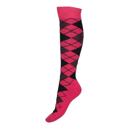 Horze Ladies Alana Checked Winter Socks