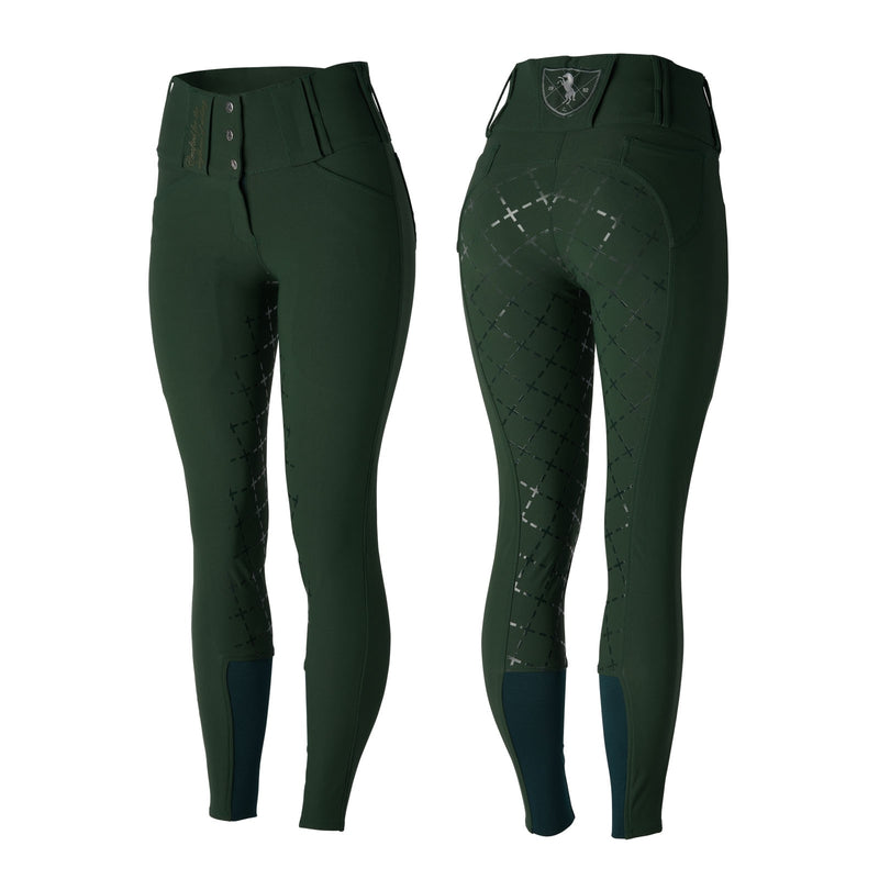 Horze Ladies Desiree Silicone Full Seat Breeches with Belt Loops